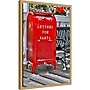 Amanti Art Letters for Santa Red Mailbox with Snow by Darrell Gulin Danita Delimont Framed Canvas Wall Art Print, 16"W x 23"H~#|#~sp324385337_sc7