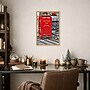 Amanti Art Letters for Santa Red Mailbox with Snow by Darrell Gulin Danita Delimont Framed Canvas Wall Art Print, 16"W x 23"H~#|#~sp324385342_sc7