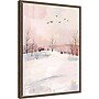 Amanti Art Peaceful Winter Morning by Ohkimiko Framed Canvas Wall Art Print, 18"W x 24"H (A426710435591)~#|#~sp324385524_sc7