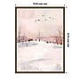 Amanti Art Peaceful Winter Morning by Ohkimiko Framed Canvas Wall Art Print, 18"W x 24"H (A426710435591)~#|#~sp324385527_sc7