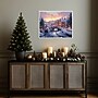 Amanti Art Pictufy Christmas Village by Pictufy Framed Canvas Wall Art Print, 28"W x 23"H (A426710345278)~#|#~sp324385548_sc7