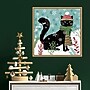 Amanti Art Purrfect Holiday II Cat by Veronique Charron Framed Canvas Wall Art Print, 22"W x 22"H (A42675456316)~#|#~sp324385573_sc7