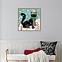Amanti Art Purrfect Holiday II Cat by Veronique Charron Framed Canvas Wall Art Print, 22"W x 22"H (A42675456316)~#|#~sp324385575_sc7