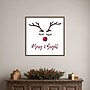 Amanti Art Reindeer Merry and Bright by Portfolio Framed Canvas Wall Art Print, 22"W x 22"H (A42678396610)~#|#~sp324385581_sc7