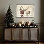 Amanti Art Santa Claus with Reindeer in Winter Wonderland by Melloi Art Prints Framed Canvas Wall Art Print, 33"W x 23"H~#|#~sp324385598_sc7
