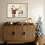 Amanti Art Santa Claus with Reindeer in Winter Wonderland by Melloi Art Prints Framed Canvas Wall Art Print, 33"W x 23"H~#|#~sp324385599_sc7