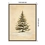 Amanti Art Snowy Christmas Tree Lights by Jolly and Dash Framed Canvas Wall Art Print, 18"W x 24"H (A426710430583)~#|#~sp324385607_sc7