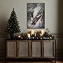 Amanti Art Snowfall Steam Train by Melloi Art Prints Framed Canvas Wall Art Print, 23"W x 33"H (A426710345282)~#|#~sp324385634_sc7