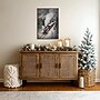 Amanti Art Snowfall Steam Train by Melloi Art Prints Framed Canvas Wall Art Print, 23"W x 33"H (A426710345282)~#|#~sp324385635_sc7