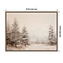 Amanti Art Warm Neutral Winter Forest Landscape by The Creative Bunch Studio Framed Canvas Wall Art Print, 30"W x 23"H~#|#~sp324385779_sc7