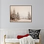Amanti Art Warm Neutral Winter Forest Landscape by The Creative Bunch Studio Framed Canvas Wall Art Print, 30"W x 23"H~#|#~sp324385780_sc7