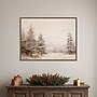 Amanti Art Warm Neutral Winter Forest Landscape by The Creative Bunch Studio Framed Canvas Wall Art Print, 30"W x 23"H~#|#~sp324385781_sc7