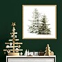 Amanti Art Vintage Wooded Holiday Trees in Snow by Katie Pertiet Framed Canvas Wall Art Print, 22"W x 22"H (A42675456648)~#|#~sp324385788_sc7