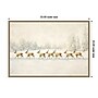 Amanti Art Winter Wonderland: Reindeer Procession by Melloi Art Prints Framed Canvas Wall Art Print, 33"W x 23"H (A426710345280)~#|#~sp324385798_sc7