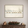 Amanti Art Winter Wonderland: Reindeer Procession by Melloi Art Prints Framed Canvas Wall Art Print, 33"W x 23"H (A426710345280)~#|#~sp324385799_sc7
