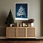 Amanti Art Winter Snowy Pine Tree by Pictufy Studio Framed Canvas Wall Art Print, 23"W x 30"H (A426710345298)~#|#~sp324385808_sc7