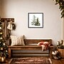 Amanti Art Vintage Wooded Holiday Trees in Snow by Katie Pertiet Framed Canvas Wall Art Print, 16"W x 16"H (A42675322524)~#|#~sp324385863_sc7