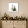 Amanti Art Vintage Wooded Holiday Trees in Snow by Katie Pertiet Framed Canvas Wall Art Print, 16"W x 16"H (A42675322524)~#|#~sp324385864_sc7