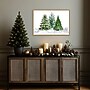 Amanti Art Three watercolor Christmas trees by Rosana Laiz Blursbyai Framed Canvas Wall Art Print, 33"W x 23"H (A426710345312)~#|#~sp324385886_sc7