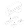 Linon Home Decor Products Peggy 48"W Side Storage Desk, Navy (862272NVY01U)~#|#~sp324445112_sc7