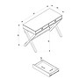 Linon Home Decor Products Peggy 44"W Writing Desk, White (862264WHT01U)~#|#~sp324445147_sc7