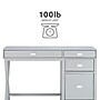 Linon Home Decor Products Peggy 48"W Side Storage Desk, Grey (862272GRY01U)~#|#~sp324445155_sc7