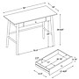 Linon Home Decor Products Charlotte 42"W Writing Desk, Walnut (826313BIR01U)~#|#~sp324445179_sc7