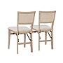 Linon Home Décor Products Keira Pad Folding Dining Chair, 2/Set (01821GWASH02ASU)~#|#~sp324508942_sc7