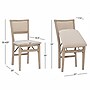 Linon Home Décor Products Keira Pad Folding Dining Chair, 2/Set (01821GWASH02ASU)~#|#~sp324508946_sc7