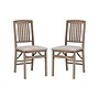 Linon Home Décor Products Triena Mission Folding Dining Chair, 2/Set (01825GWASH02ASU)~#|#~sp324508950_sc7