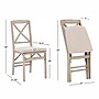 Linon Home Décor Products Triena X-Back Folding Dining Chair, 2/Set (01826GWASH02ASU)~#|#~sp324508971_sc7