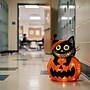 National Tree Company 23" Pre-Lit Pumpkin and Black Cat (MZ17-HS21B23-1)~#|#~sp324675560_sc7