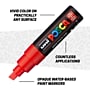 POSCA PC-8K Water-Based Paint Markers, Broad Tip, Red (PC8Kred)~#|#~sp324675574_sc7