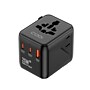 CODi International Travel AC Adapter, USB-C/USB-A, Universal Plug, Black (ITA1036-CA)~#|#~sp324675964_sc7