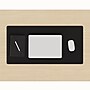 Fellowes Breyta Faux Leather Dual Sided Desk Pad, 31.5" x 15.75", Black/Hazelnut (100146132)~#|#~sp324676078_sc7