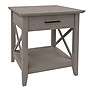 Regency Key West 20"W Wooden End Table, Washed Gray (KWT120WG)~#|#~sp324684745_sc7