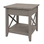 Regency Key West 20"W Wooden End Table, Washed Gray (KWT120WG)~#|#~sp324684750_sc7