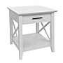 Regency Key West 20"W Wooden End Table, Pure White Oak (KWT120WT)~#|#~sp324684756_sc7