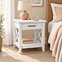 Regency Key West 20"W Wooden End Table, Pure White Oak (KWT120WT)~#|#~sp324684757_sc7