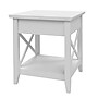 Regency Key West 20"W Wooden End Table, Pure White Oak (KWT120WT)~#|#~sp324684761_sc7