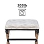 Linon Home Décor Products Ashburn Campaign Accent Chair, Striped (426031STRIPE01ASU)~#|#~sp324684871_sc7