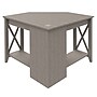 Regency Key West 34"W Small Corner Computer Desk, Washed Gray (KWD134WG-03)~#|#~sp324684876_sc7