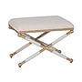 Linon Home Décor Products Ashburn Campaign Accent Chair, Oatmeal/Gold (426033GLDOAT01ASU)~#|#~sp324684885_sc7