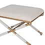 Linon Home Décor Products Ashburn Campaign Accent Chair, Oatmeal/Gold (426033GLDOAT01ASU)~#|#~sp324684888_sc7
