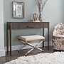 Linon Home Décor Products Ashburn Campaign Accent Chair, Oatmeal/Gold (426033GLDOAT01ASU)~#|#~sp324684890_sc7