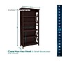 Regency Key West 66"H 5-Shelf Bookcase with Adjustable Shelves, Black Cherry (KWB132BC-03)~#|#~sp324684914_sc7