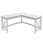 Regency Key West 60"W L-Shaped Computer Desk, Pure White Oak (KWD160WT)~#|#~sp324684922_sc7