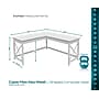 Regency Key West 60"W L-Shaped Computer Desk, Pure White Oak (KWD160WT)~#|#~sp324684924_sc7