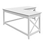 Regency Key West 60"W L-Shaped Computer Desk, Pure White Oak (KWD160WT)~#|#~sp324684929_sc7