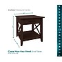 Regency Key West 20"W Wooden End Table, Black Cherry (KWT120BC)~#|#~sp324684974_sc7